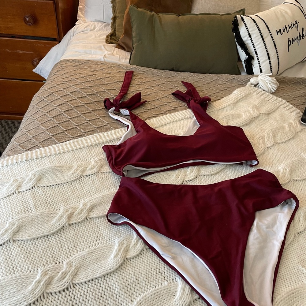 Maroon Bikini